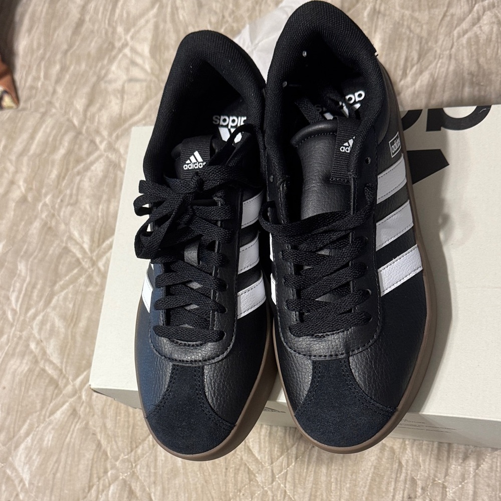 Adidas Black and White Sneakers